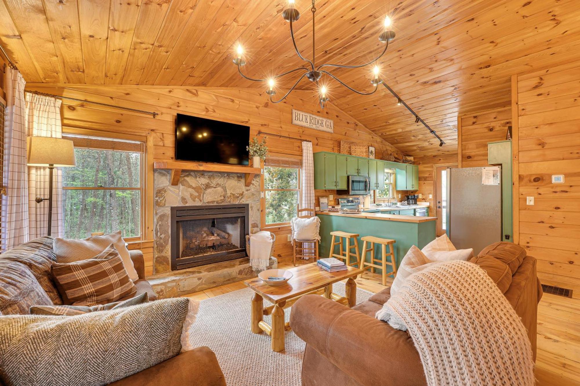 בלו רידג' Cozy Cabin In Private Location With Hot Tub And Grill! מראה חיצוני תמונה